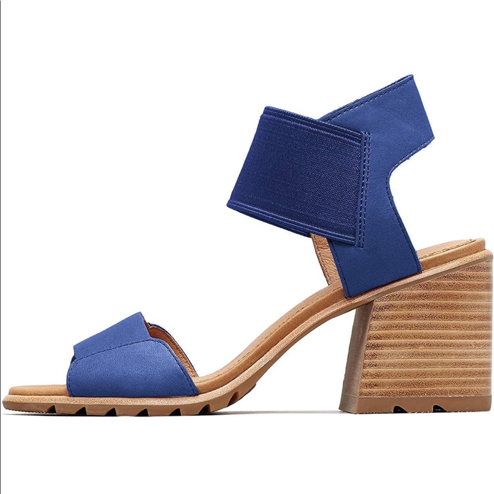Sorel Nadia Blue Sandal Heels (9.5)